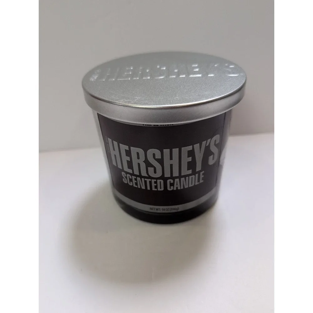 Hershey's Scented Candle Jar Triple Wick 14oz Smell Like Chocolate